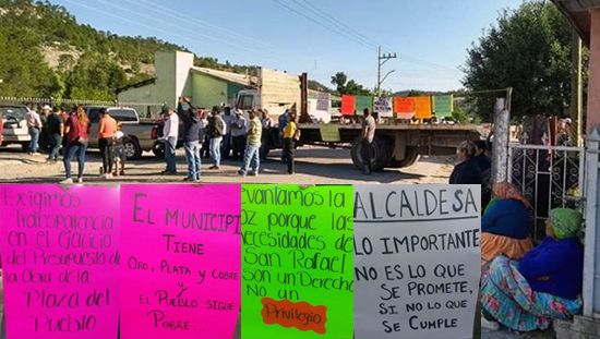 Se manifiestan contra alcaldesa de Urique