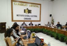 PRI, PT, PANAL, MC y PVEM de la sesión extraordinaria del IEE