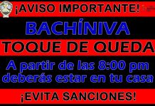 Toque de queda en Bachíniva a partir de las 8:00pm