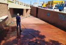 Continúa Municipio desinfectando espacios públicos
