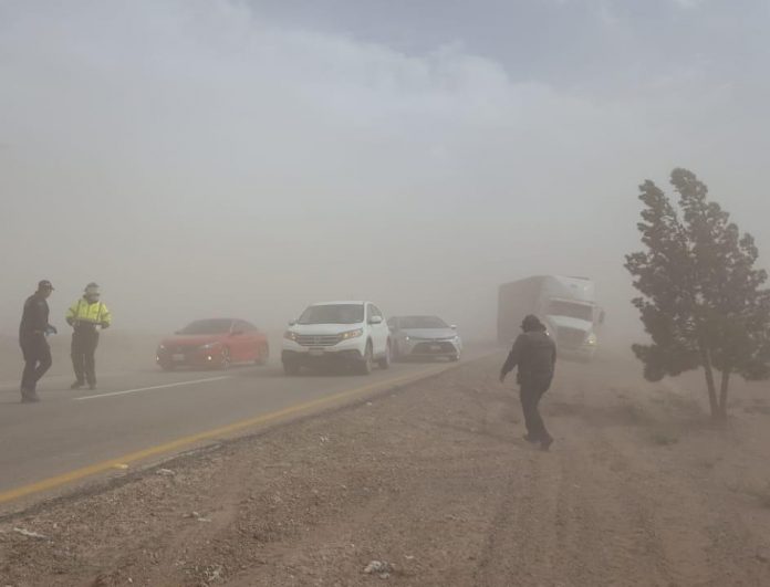 frio viento carretera