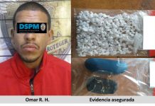 Cae con 158 dosis de cristal