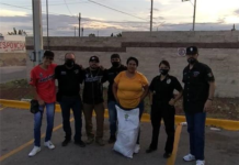 Suman esfuerzos policías municipales y motociclistas para la entrega de despensas