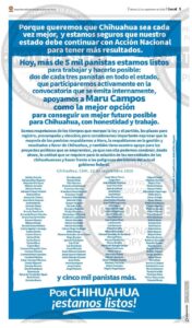 Más de 5 mil Panistas con Maru; desplegan mensaje en impresos 1 WhatsApp Image 2020 09 22 at 7.12.40 AM
