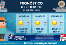 Se espera descenso de la temperatura para el próximo domingo: Protección Civil Municipal