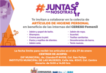 Invita Gobierno Municipal a participar en colecta de artículos de higiene personal