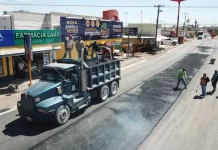 Avanza rehabilitación de calle Aldama en Meoqui
