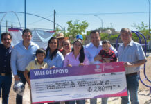Entregan equipamiento para parque y diversos apoyos en Delicias