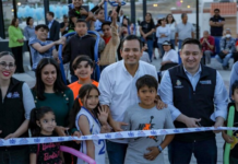 Inaugura alcalde rehabilitación de parque Jardines del Saucito