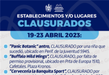 Clausura Gobernación Municipal tres establecimientos este fin de semana