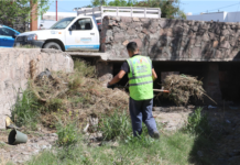 Trabaja Municipio en limpieza de arroyo Galera Norte en la colonia Granjas