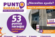 Ubica dónde se encuentran los Puntos Naranjas en Chihuahua Capital