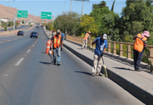Limpian 160 mil metros cuadrados de avenidas al sur en enero