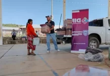 Entrega DIF Estatal despensas y cobijas a familias de Urique