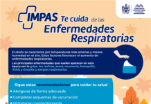 Comparte IMPAS recomendaciones para prevenir enfermedades respiratorias