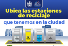 Ubica las 14 estaciones de reciclaje que tiene el Municipio