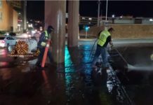 Trabaja Municipio con limpieza nocturna en vialidades de la Capital