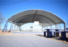 Construye Municipio domo y rehabilita canchas en parque de Vistas del Norte