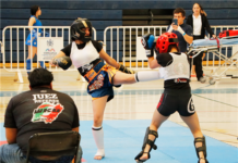 Realizan olimpiada de kick boxing en el deportivo municipal Tricentenario