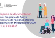 Inicia recepción de documentos del programa de apoyos en especie para personas mayores o con alguna discapacidad