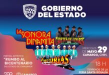Celebrarán Festival Artístico “Rumbo al Bicentenario” en Camargo con la presentación de Los Cadetes de Linares, Polo Urías y La Sonora Dinamita