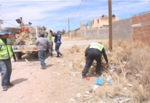 Para evitar acumulación de basura, limpia Municipio calles de colonia Villa Juárez