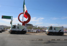 Apoya Municipio en limpieza posterior a desfile del 1 de mayo