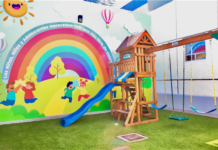 Con mural en UAVI norte, impulsan creatividad y diversión a niñas y niños