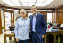 Recibe en despacho alcalde Jorge Cruz al virtual ganador a la Presidencia Municipal Marco Bonilla
