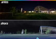 Modernizan alumbrado con tecnología LED en parque El Palomar