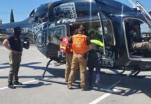 Trasladan vía aérea a paciente con quemaduras desde Ciudad Juárez a la capital