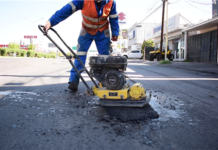 Cubrieron 792 baches en la semana para una circulación segura y eficaz en la Capital