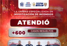 Atendió Unidad Especializada en Investigación de Incendios del Municipio 600 escenas