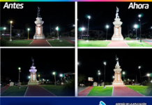Ilumina Municipio monumento a Diana Cazadora con reflectores LED