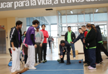 Realizan juego del deporte adaptado “boccia” en la facultad de la Educación Física
