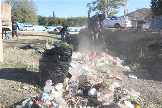 basura festejo día de muertos