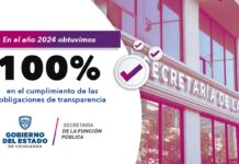 Cumple Función Pública con el 100% de obligaciones en materia de transparencia