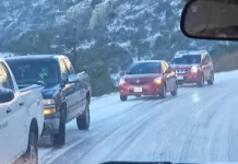 Realiza SCOP acciones para mantener seguridad de conductores en tramos carreteros afectados por nevadas