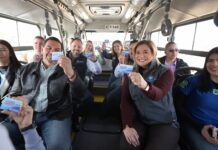 Maru Campos le cumple a Ciudad Juárez: Pone en marcha sistema completo del JuárezBus