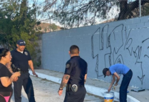 Trabajan policías de la Unidad de Atención a Pandillas de la DSPM con jóvenes grafiteros