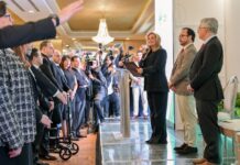 Maru Campos ofrece al gremio empresarial seguir trabajando juntos ante los retos binacionales
