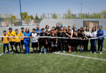 Entrega Bonilla cancha de futbol con pasto sintético gracias al Presupuesto Participativo