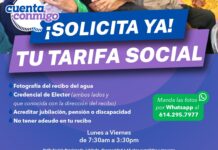 Actualiza JMAS Chihuahua número de WhatsApp para solicitar descuento por Tarifa Social