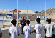 Niñas, niños y adolescentes se convierten en Cadete por un Día en las instalaciones del ISSCUU