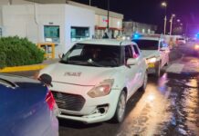 Realizan operativo contra taxis piratas en Parque Industrial las Américas