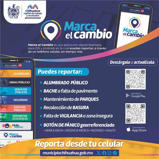 marca el cambio