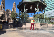 Plaza de Armas siempre luce bonita, Municipio la limpia a diario