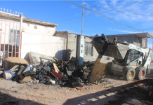 Apoya Municipio a retirar pertenencias dañadas en casa que sufrió incendio