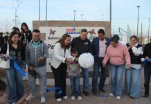 Entrega alcaldesa de Aldama nuevo parque