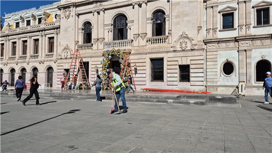 plaza de armas limpieza